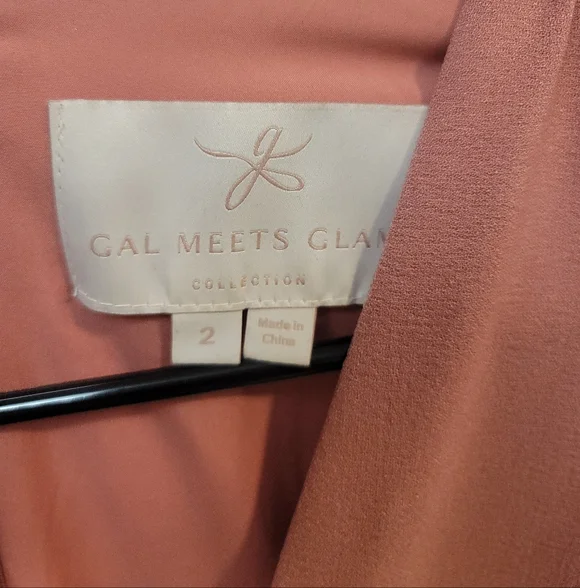 Gal Meets Glam - Edith City Crepe Fit & Flare Midi Dress Size 2 - Picture 4 of 8